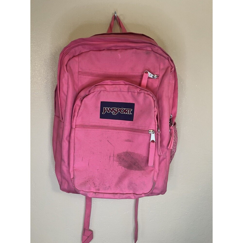 JanSport Big Student Backpack Posh Pink XL 15" Laptop Pocket Book Bag